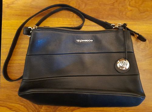 John rocha black leather - black,