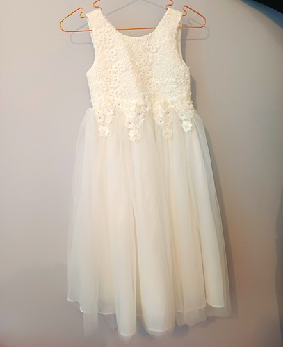 John rocha girls white lace - girls,