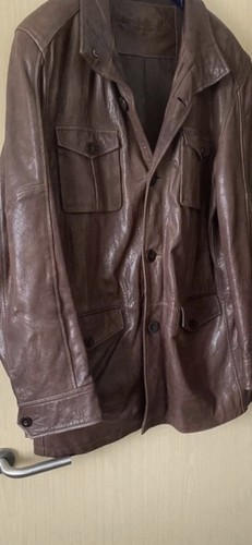 Men leather jacket - men's,