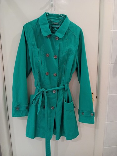 Turquoise rain coat - turquoise, rocha
