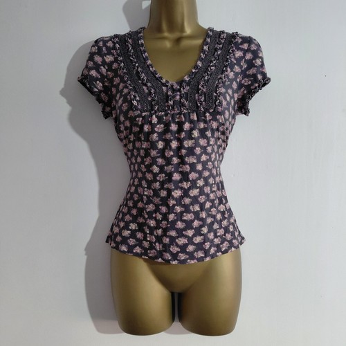 Grey and pink floral lace - grey,