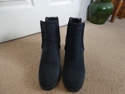 Stunning navy suede ankle - stunning,